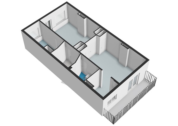 Floorplan - Hogeweg 8H, 1098 CB Amsterdam